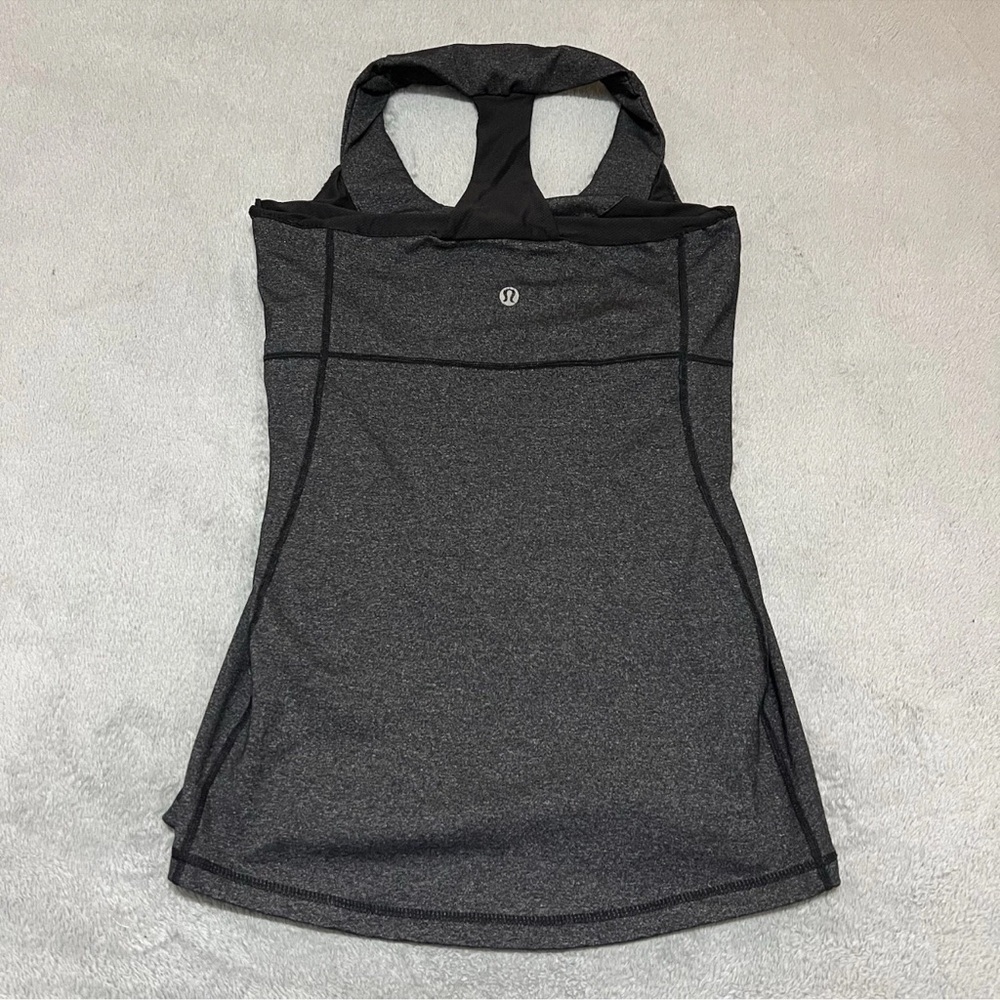 lululemon athletica Charcoal Racerback Tank Top